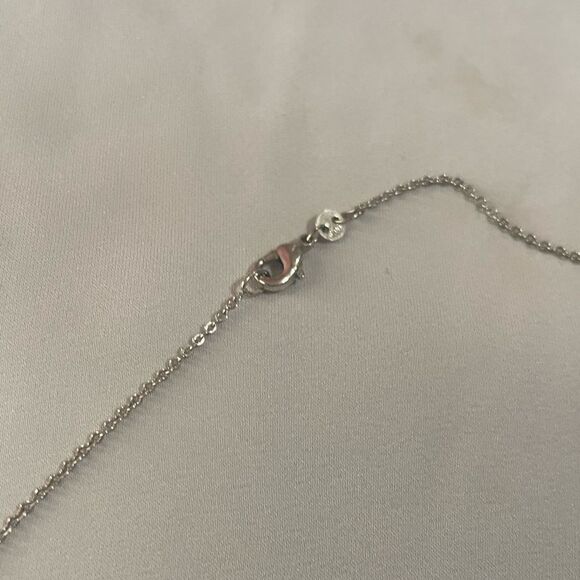 Heart Cross Pendant Silver Tone Necklace - Picture 5 of 5